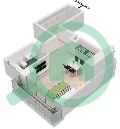 Marina Star - Studio Apartment Type D Floor plan