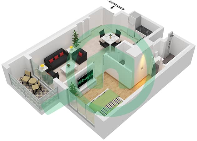 Type A- Varient 1 Unit 07, Floor 9-21, 26-38
