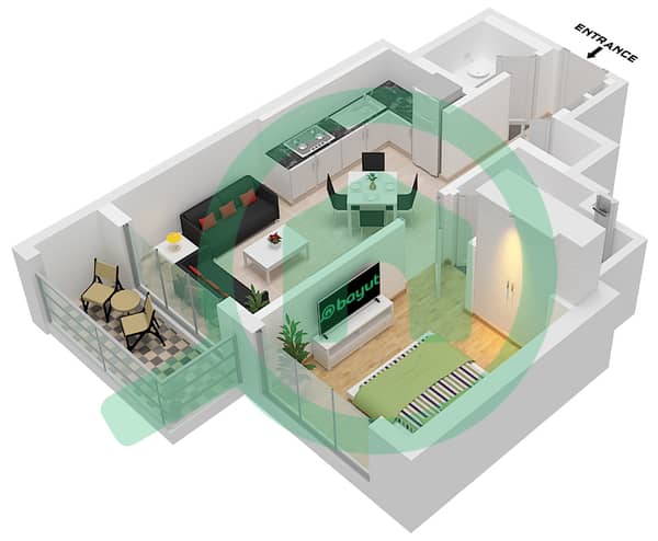 Type A Unit 06, Floor 10-13, 15-18,20,21,26,27, 30-38