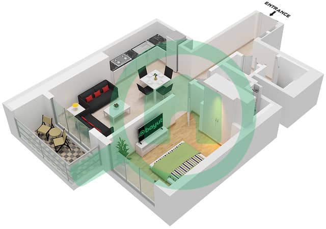 Type D Unit 03, Floor 9-21, 26-38