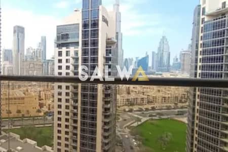 1 Bedroom Apartment for Rent in Downtown Dubai, Dubai - Fully Furnished | Partial Burj Khalifa View
