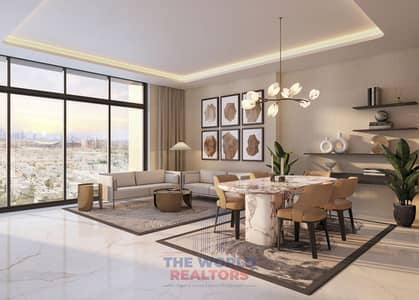 3 Cпальни Апартаменты Продажа в Аль Фурджан, Дубай - Living Room View. jpg