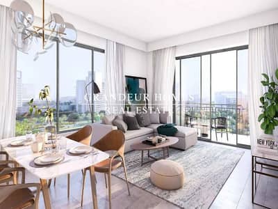 3 Cпальни Апартаменты Продажа в Дубай Хиллс Истейт, Дубай - Parkfield living room. png