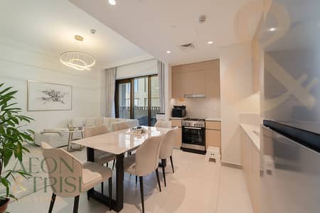 2 Bedroom Flat for Rent in Dubai Creek Harbour, Dubai - Fully Furnished | 2 Bedroom | Burj View | Bright