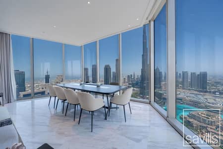 5 Bedroom Flat for Rent in Downtown Dubai, Dubai - Full Floor / Luxury Furniture / Burj Khalifa View