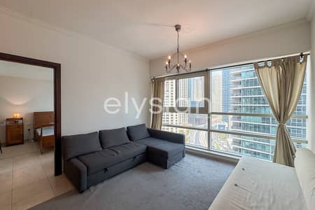 1 Bedroom Flat for Rent in Dubai Marina, Dubai - Furnished | Chiller Free | No Balcony