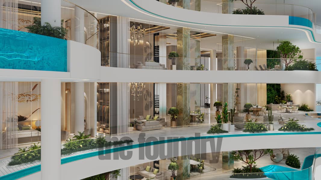 50 Couture 4 Bedroom l Living & Dining l Balcony l 01. jpg