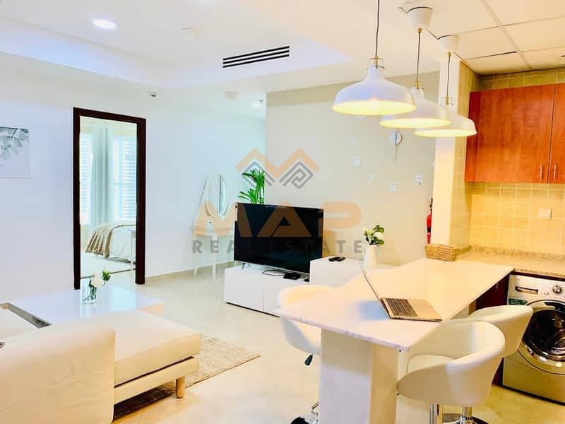 2 Bedroom with Balcony Lake View Apartment for Rent Fully Furnished in JLT 10min walk DMCC Metro Station.