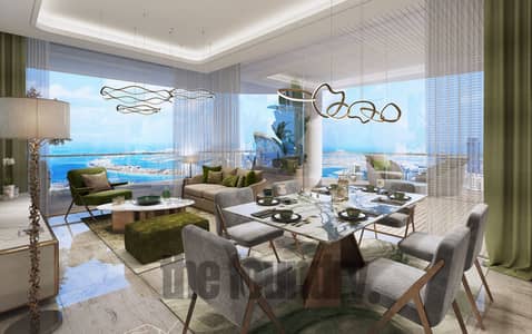 3 Cпальни Апартаменты Продажа в Дубай Харбор, Дубай - Luxury Living room . jpg