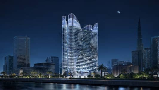 Studio for Sale in Business Bay, Dubai - 201_Night_Canal_View copy-1. jpg