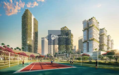 1 Bedroom Flat for Sale in City of Arabia, Dubai - Tennis court. jpg