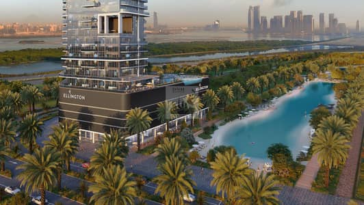 2 Cпальни Апартаменты Продажа в Букадра, Дубай - Claydon House - lagoon aerial view. jpg