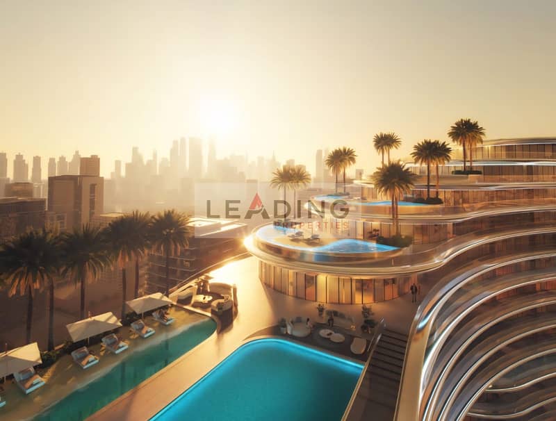 Masterfully Designed 4-Bedroom in the Heart of Business Bay | 3882.55sqft | MAIN ROAD, SPORT FIELD & BUILDING AMENITY VIEW - Image 6