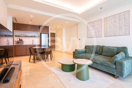 1 Bedroom Apartment for Rent in Dubai Harbour, Dubai - Palm Jumeirah View | High Floor | Furnished