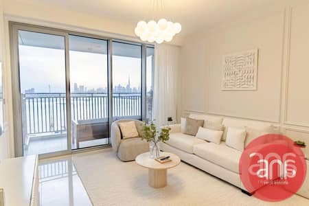 2 Bedroom Apartment for Rent in Dubai Creek Harbour, Dubai - Fully Furnished | Burj View | High Floor