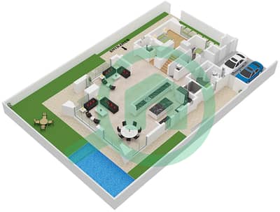 Paradise Hills - 6 Bedroom Villa Type A3 Floor plan