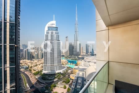 2 Bedroom Flat for Rent in Downtown Dubai, Dubai - Fully Furnished | Burj View | Modern Style