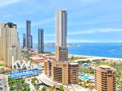 1 Bedroom Apartment for Rent in Dubai Marina, Dubai - Full Sea View | Corner | High Floor | Vacant