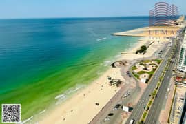 2-Bedroom full sea view close kitchen Apartment available for sale- Cash | Size 2100 Sq. feet | Corniche Residence Towers Ajman, UAE.