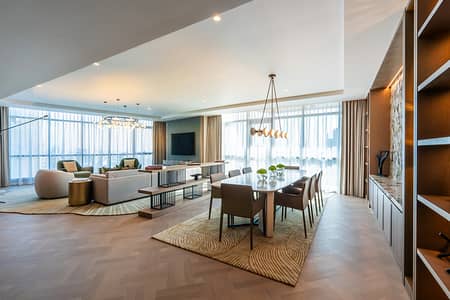 شقة فندقية 4 غرف نوم للايجار في دبي مارينا، دبي - Living Room. jpg