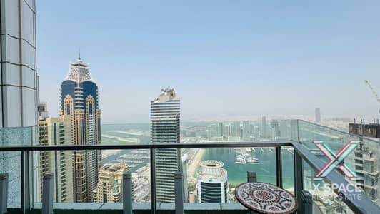 4 Bedroom Penthouse for Rent in Dubai Marina, Dubai - HIGHLY SPACIOUS F/F DUPLEX PENTHOUSE SEA VIEW 360