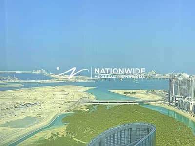 Office for Sale in Al Reem Island, Abu Dhabi - Fitted Office| Vacant| Prime Area |Mangrove Views
