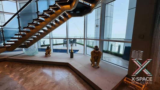 4 Bedroom Penthouse for Rent in Dubai Marina, Dubai - HIGH FLOOR SPACIOUS F/F DUPLEX PENTHOUSE SEA VIEW