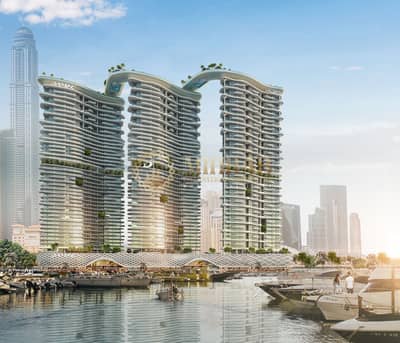 1 Bedroom Flat for Sale in Dubai Harbour, Dubai - DAMAC Bay- Sea View 01 crop. jpg