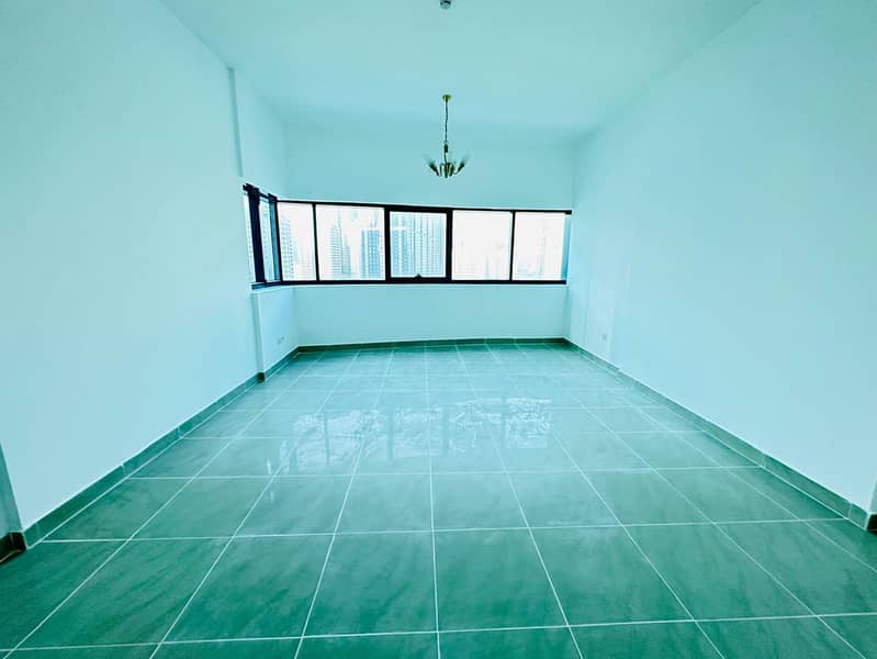 Spacious 1bhk with 2 full bathrooms+gym+pool just in 44k in Al taawun Sharjah and 6 cheques