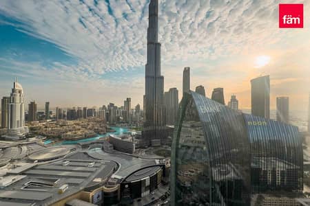 2 Bedroom Hotel Apartment for Sale in Downtown Dubai, Dubai - Full Burj Khalifa and Fountain View | High Floor