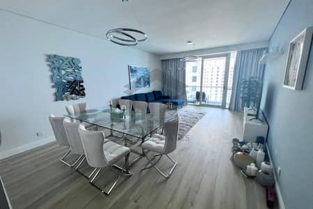 3 Bedroom Flat for Rent in Jumeirah Beach Residence (JBR), Dubai - Fully Furnished | High Floor | Serene View