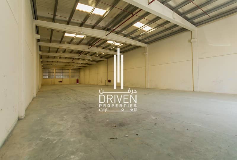 Huge no tax fees for Industrial warehouse for rent in DIC.