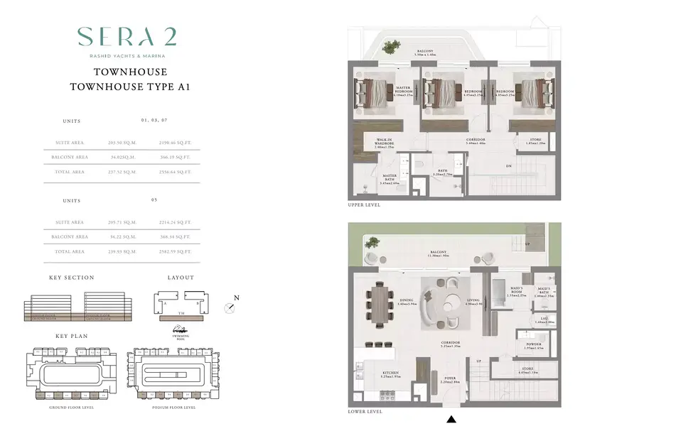 3 BR floor plan