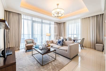 2 Bedroom Flat for Rent in Downtown Dubai, Dubai - Furnished Unit | High Floor | Burj Views