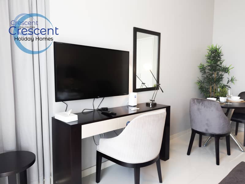 Stylish Studio | Damac Hills |Furnished & Prime Location