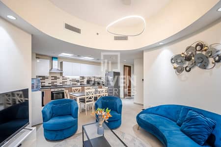 2 Bedroom Hotel Apartment for Rent in Al Furjan, Dubai - Chiller Free | Fully Furnished | Close to Metro
