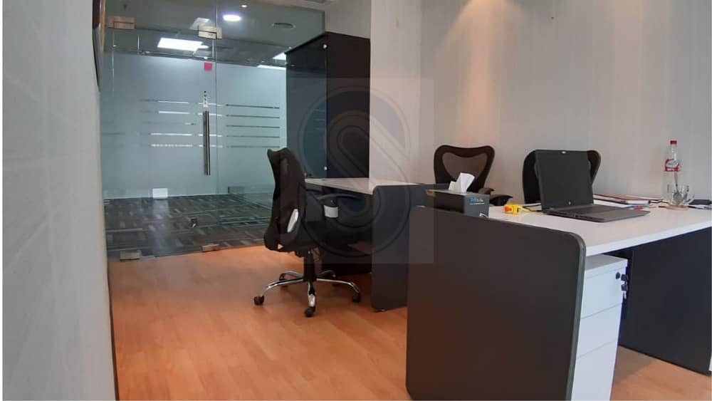 NO COMMISSION ! -READY EJARI / DEWA FREE / FULLY SERVICED OFFICE AED 5,000 /yr