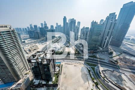 2 Bedroom Apartment for Rent in Downtown Dubai, Dubai - Partial Burj View, High Floor, Ready now