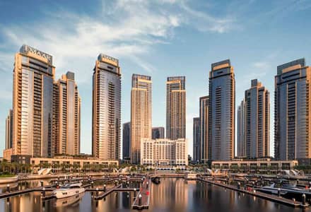 2 Bedroom Flat for Sale in Dubai Creek Harbour, Dubai - Waterfront Corner Unit > Full Canal View