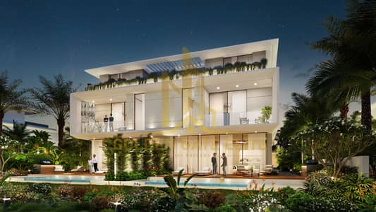 فیلا 5 غرف نوم للبيع في مدينة أجمل مكان - واجهة الشارقة البحرية، الشارقة - Villa_01 Rear night view P. jpg