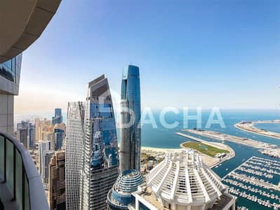 3 Bedroom Flat for Rent in Dubai Marina, Dubai - BEST PRICED | High Floor | Sea Palm Burj Views
