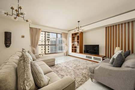 3 Bedroom Flat for Rent in Jumeirah Beach Residence (JBR), Dubai - Upgraded | Furnished | Partial Sea View