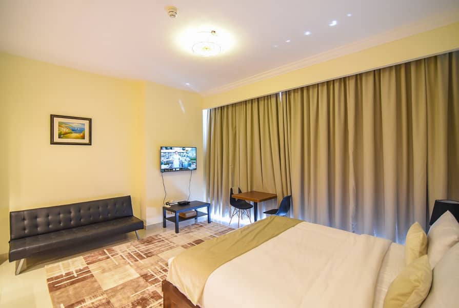 Quality Furnished New Studio in JVC Golf Course View