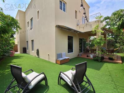 فیلا 3 غرف نوم للايجار في البحيرات، دبي - Deema back facade. jpeg