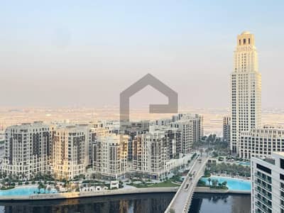 2 Bedroom Apartment for Rent in Dubai Creek Harbour, Dubai - 4 to 6 Cheqs | Canal and Beach View | Chiller Free