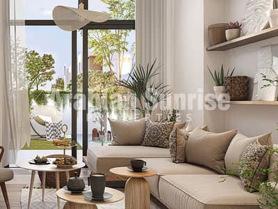 雅斯岛， 阿布扎比 1 卧室单位待售 - Sustainable City Yas Island- Living1. jpg