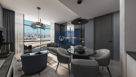 1 Bedroom Flat for Sale in Bukadra, Dubai - Living & Dining View 2. jpg