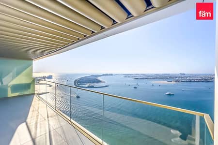 3 Bedroom Flat for Rent in Dubai Harbour, Dubai - Vacant | 3 BR Unfurnished | Full Palm View