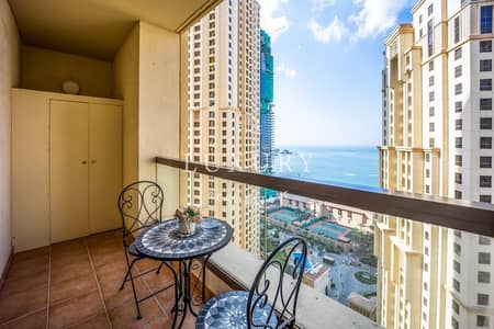 1 Bedroom Apartment for Rent in Jumeirah Beach Residence (JBR), Dubai - Spacious_Unit___Sea_View___Fully_Furnished_-48. jpg