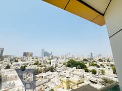 غرفتين وصاله مساحه كبيره للايجار السنوي بالراشديه 3 مبني عائلي منطقه راقيه عائلي